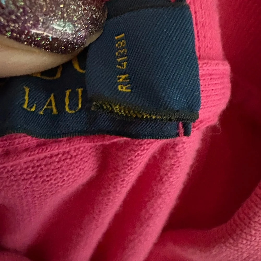 Polo Ralph Lauren Mens Polo Shirt Pink M Short Sleeve Collard Green‎ Pony